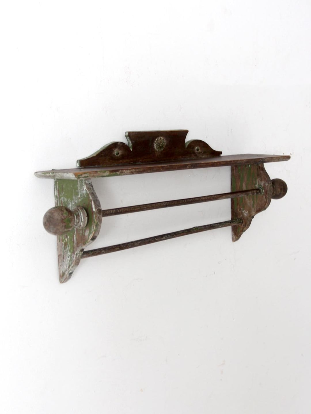 Primative Towel Racks Antique Primitive Wall Shelf With Towel Bar - Etsy
