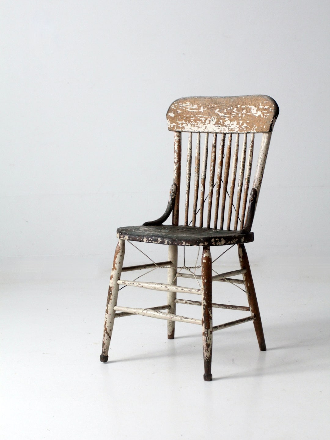 Rustic Spindle Chair Antique Rustic Spindle Back Chair - Etsy