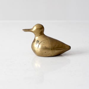 vintage brass duck figurine