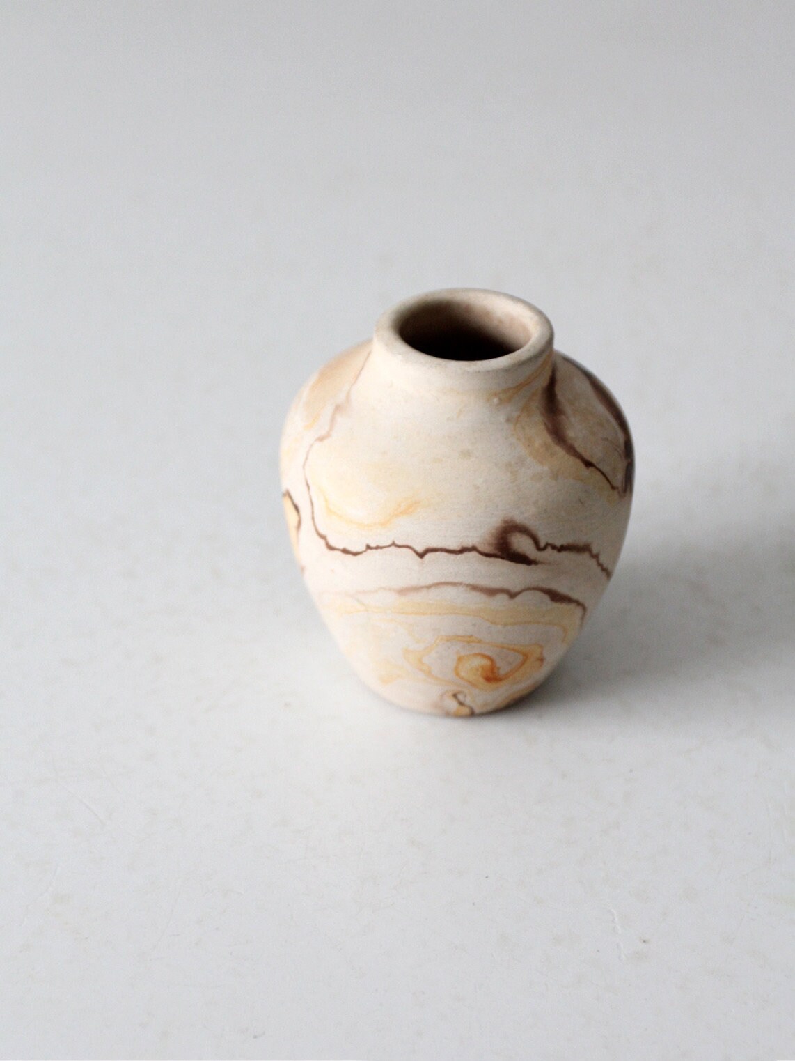 ヴィンテージ nemadji pottery ネマジ ポッタリー アンティーク VINTAGE】Nemadji Pottery Flower Base ”Made In USA