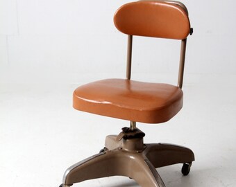 Vintage Industrial Swivel Desk Chair - Etsy