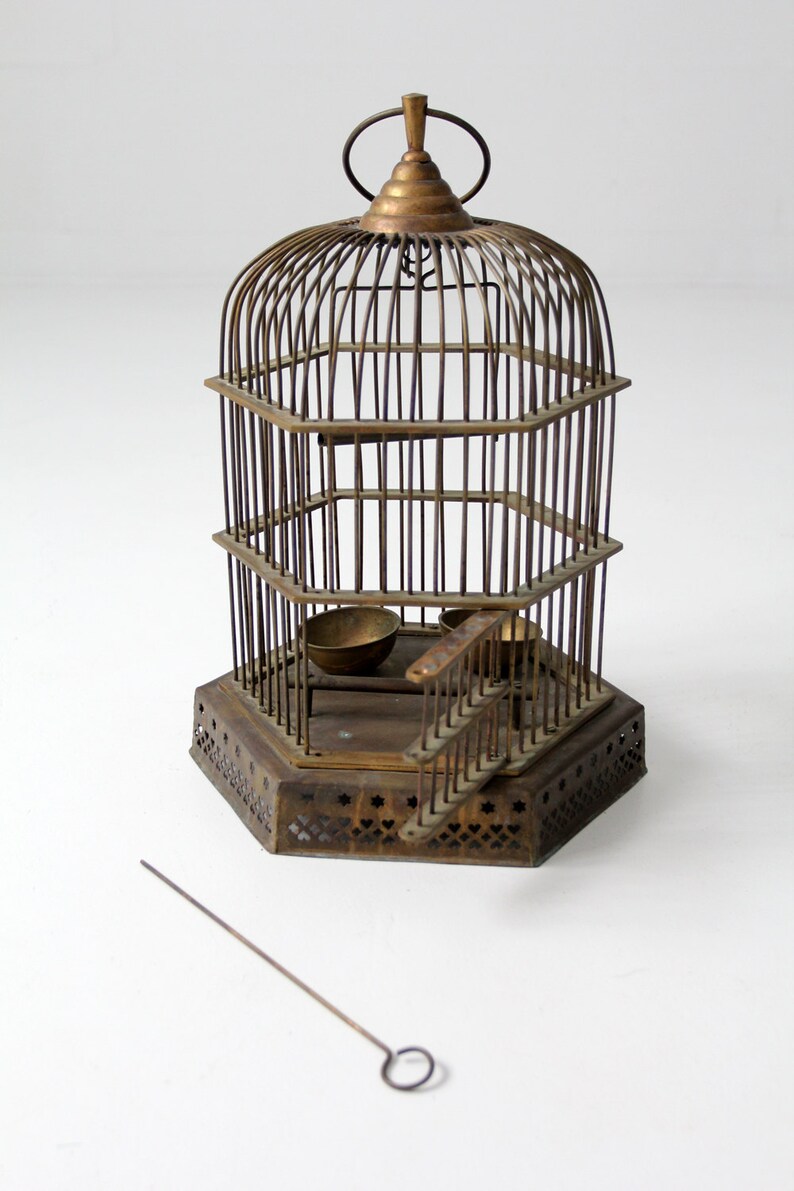 Antique brass birdcage decorative bird cage Etsy