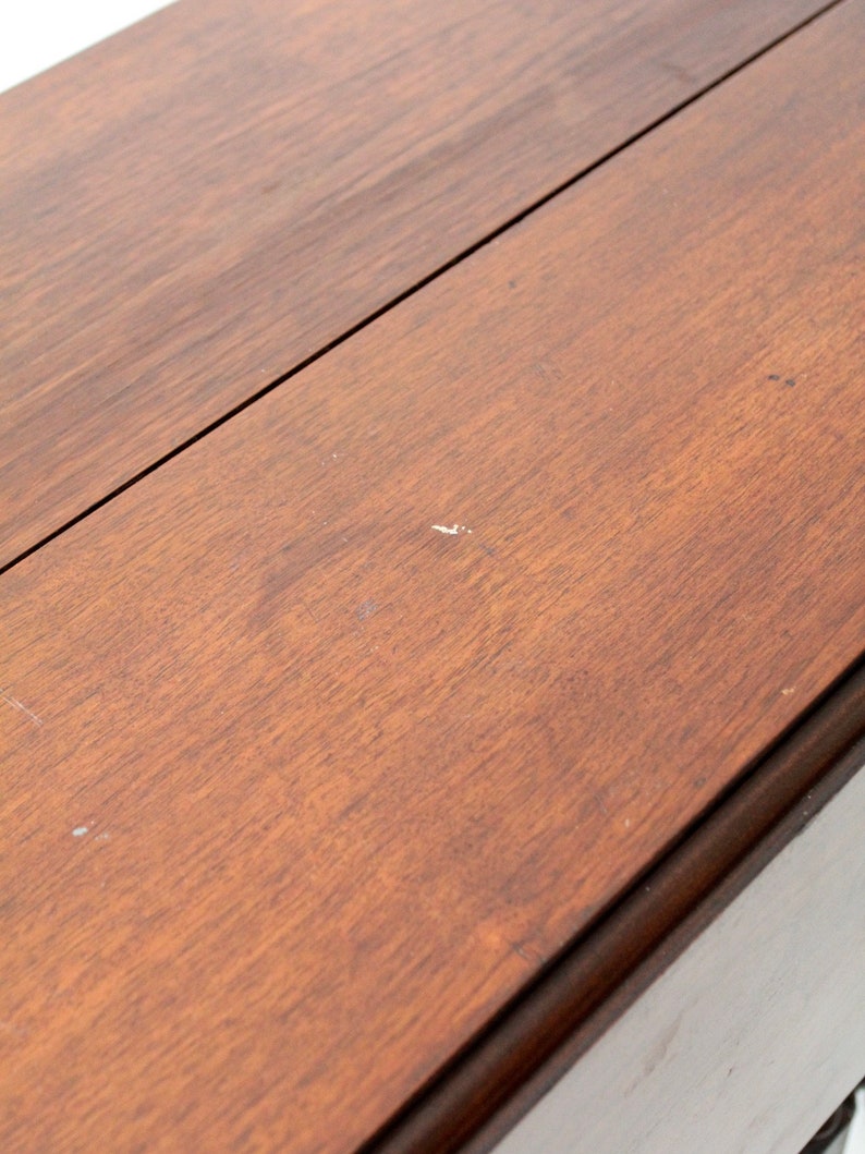 Vintage Drop Leaf Table With Jefferson Woodworking Slide Etsy