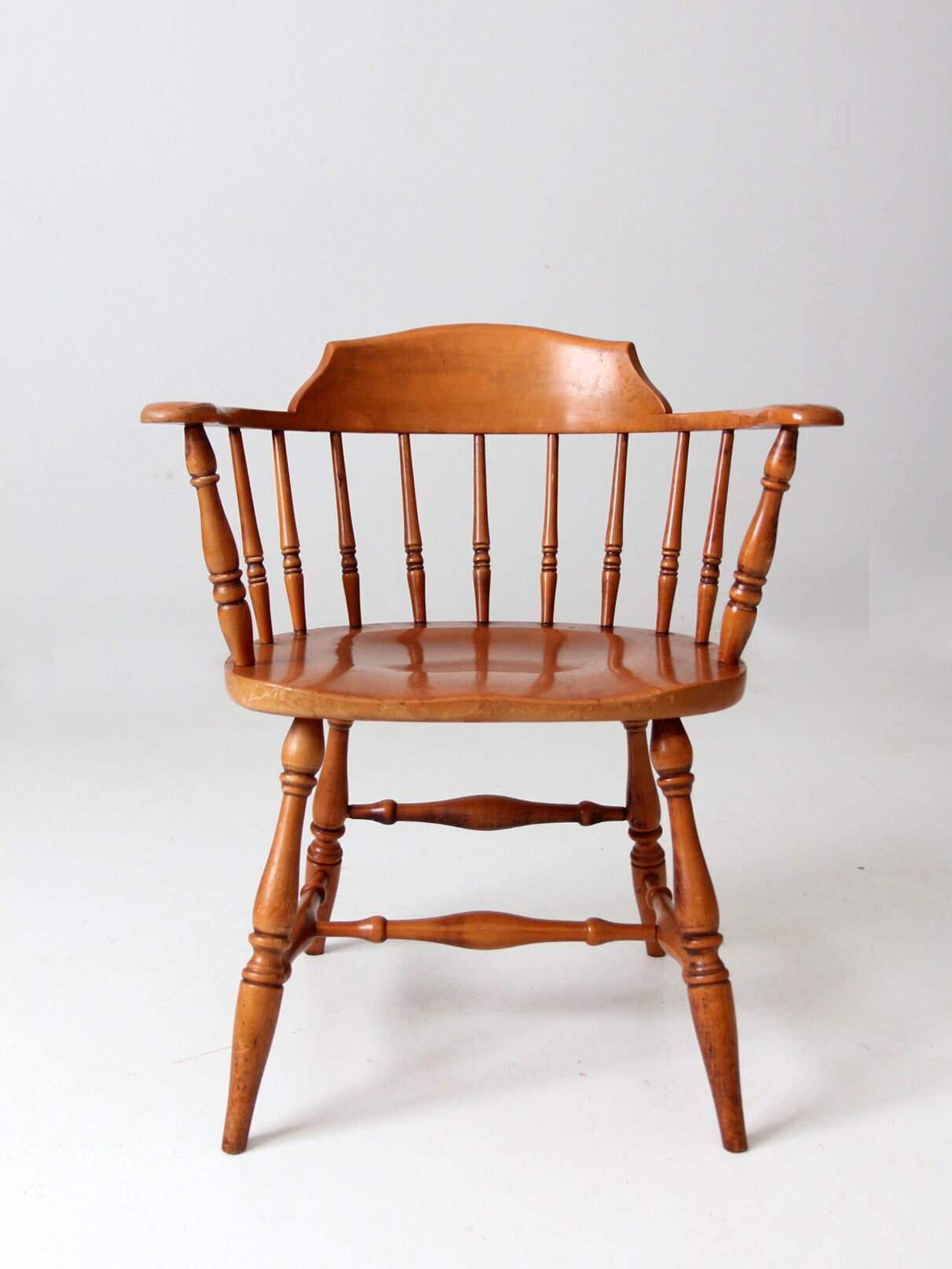 Antique Low Back Windsor Arm Chair - Etsy