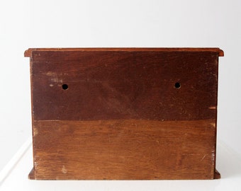 ヴィンテージの木製ブレッドボックス - Etsy 日本