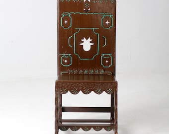 vintage American southwestern wood chair