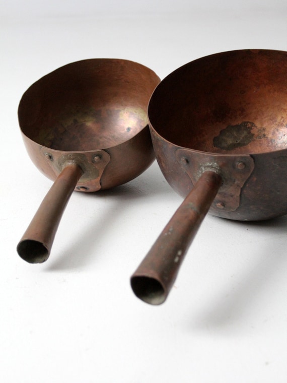 アンティーク銅鍋ペア - Etsy 日本