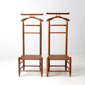 vintage valet chair pair