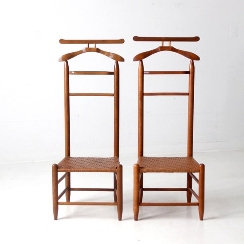 vintage valet chair pair