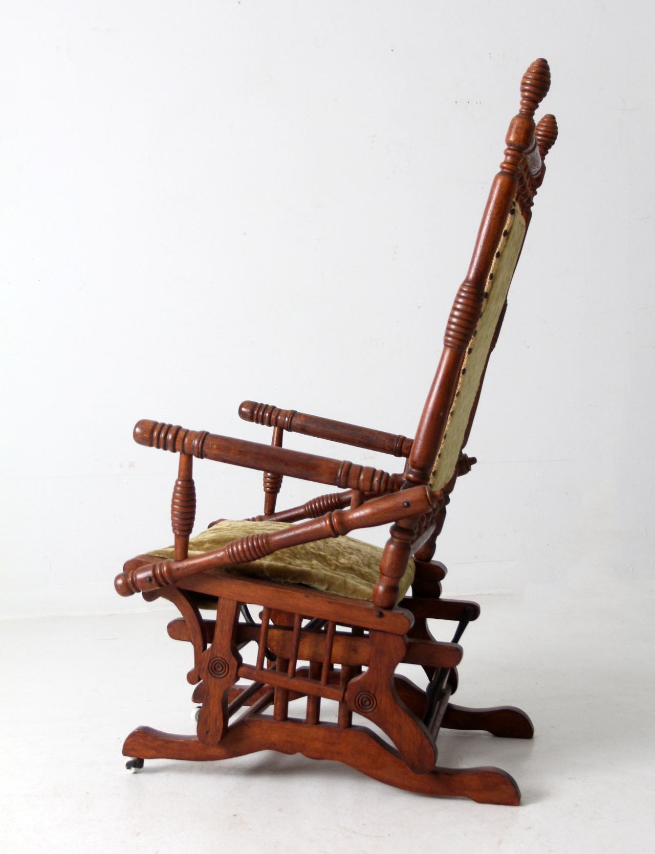 Antique Victorian Rocking Chair - Etsy