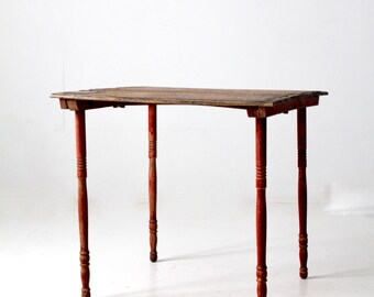 Antique Folding tableアンティークテーブル Antique Folding Table, Rustic Wooden Collapsible Table - Etsy
