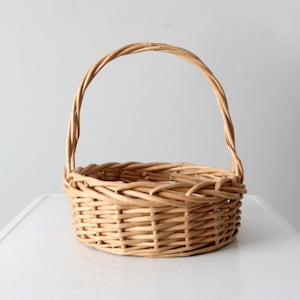 vintage bentwood gathering basket