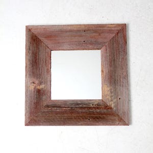 vintage barn wood wall mirror