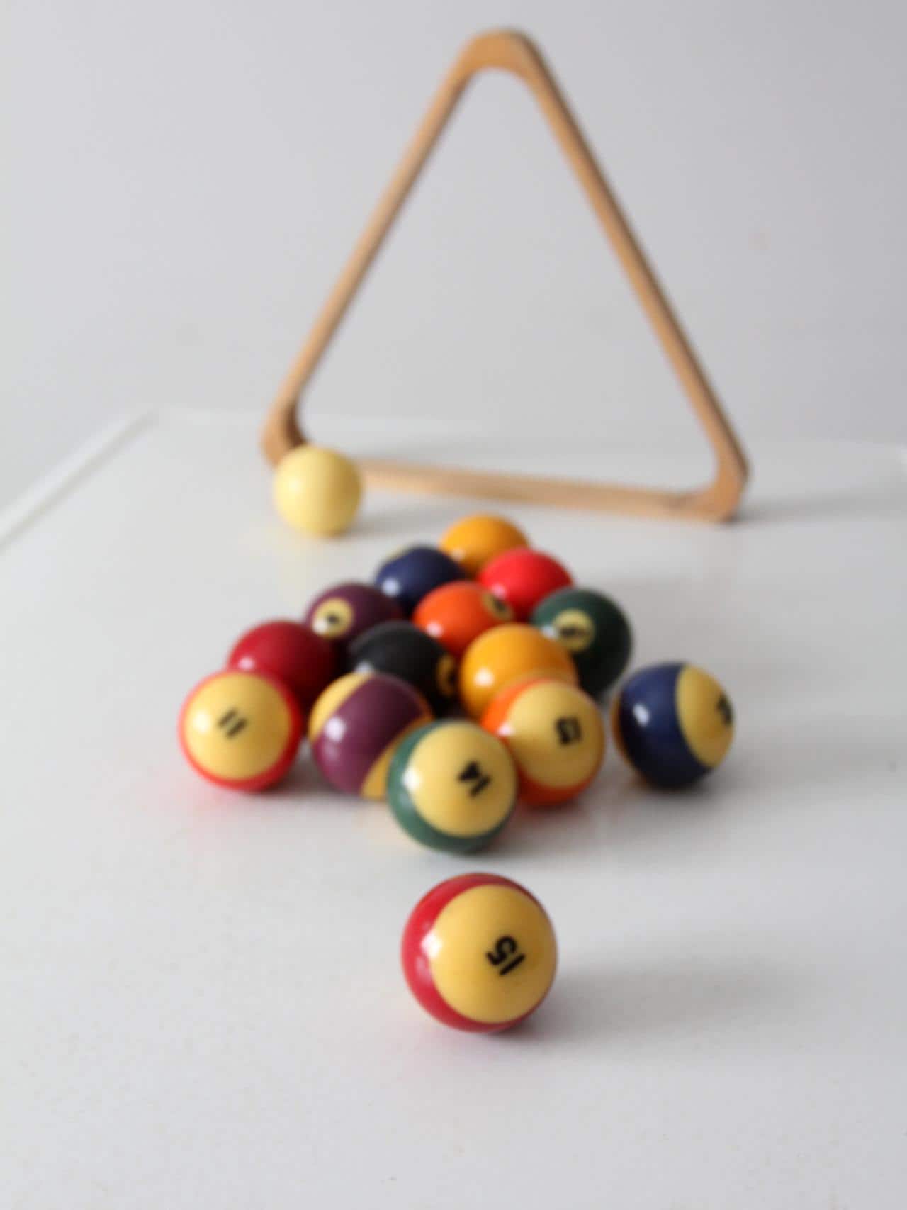 ヴィンテージのビリヤードボールセット - Etsy 日本