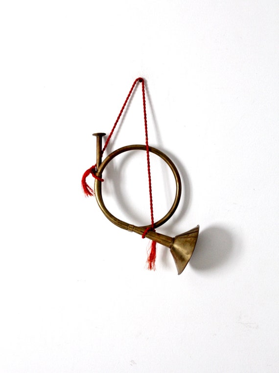 Vintage Brass Horn Christmas Horn French Horn Bugle Etsy