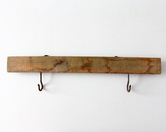 rustic wood rack, vintage sign holder