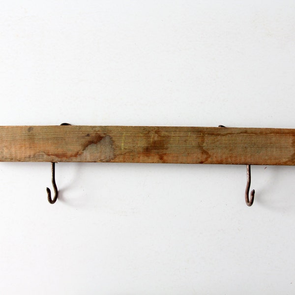 rustic wood rack, vintage sign holder