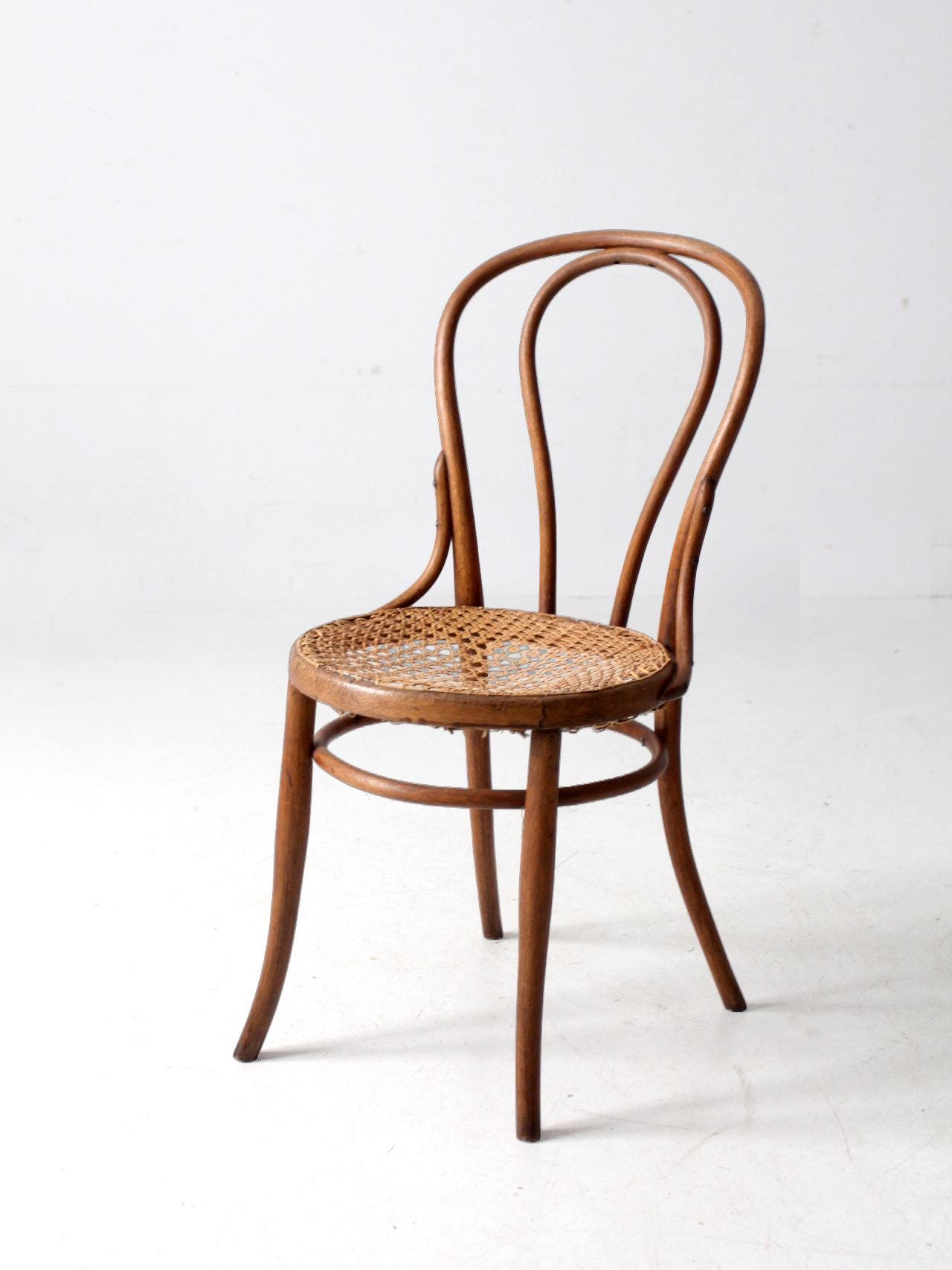 Antique Bentwood Bistro Cafe With Cane Seat - Etsy