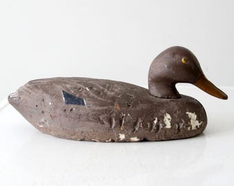 señuelo de pato de espuma vintage