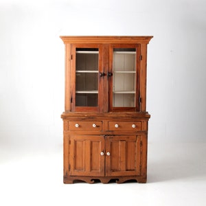 antique farmhouse hutch, kitchen cabinet