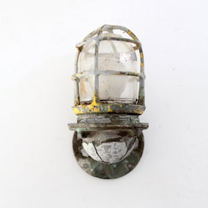 vintage ship light, boat sconce, nautical lighting image 1