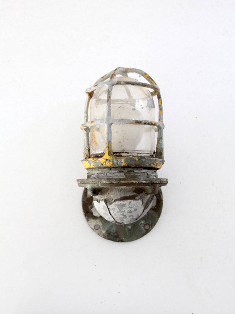 vintage ship light, boat sconce, nautical lighting image 1