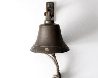 mid-century nautical brass ship bell