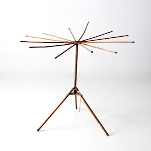 antique laundry rack,  umbrella style wood drying rack