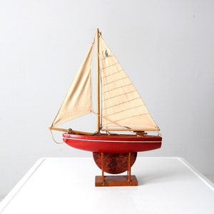 early 20th century model sailboat