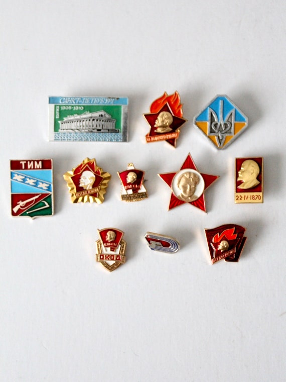 collection vintage Soviet Russian pins - image 3