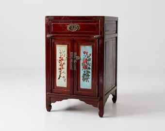 Table D'appoint Asiatique En Bois Sculpt Et Verre Pour Hommes Attribue Tony Duquette