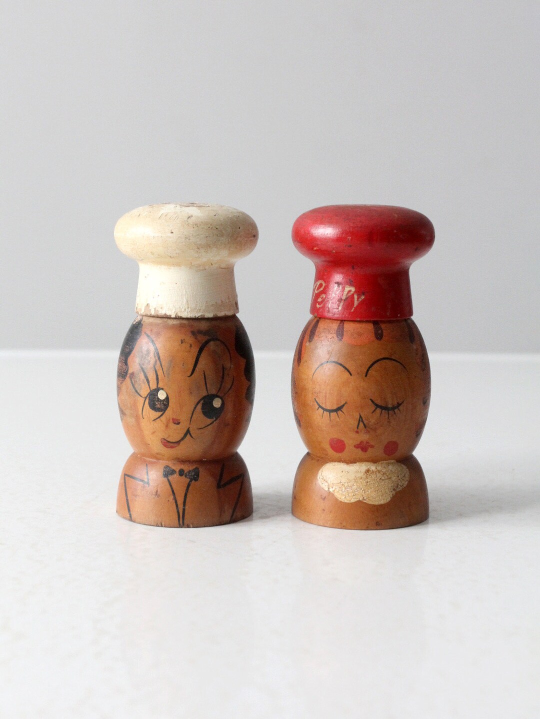 Mid-century Japanese Salt & Pepper Shakers Pair - Etsy