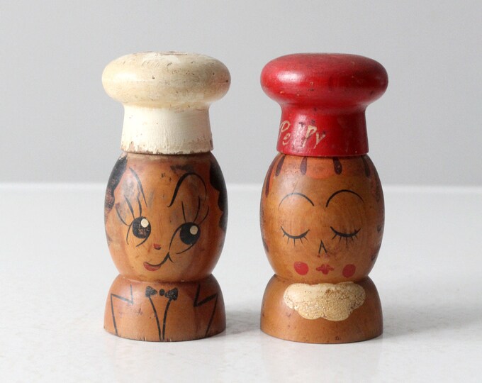 【vintage】酔っぱらいのソルト＆ペッパーセット 置物 vintage】酔っぱらいのソルト＆ペッパーセット 置物 インテリア小物
