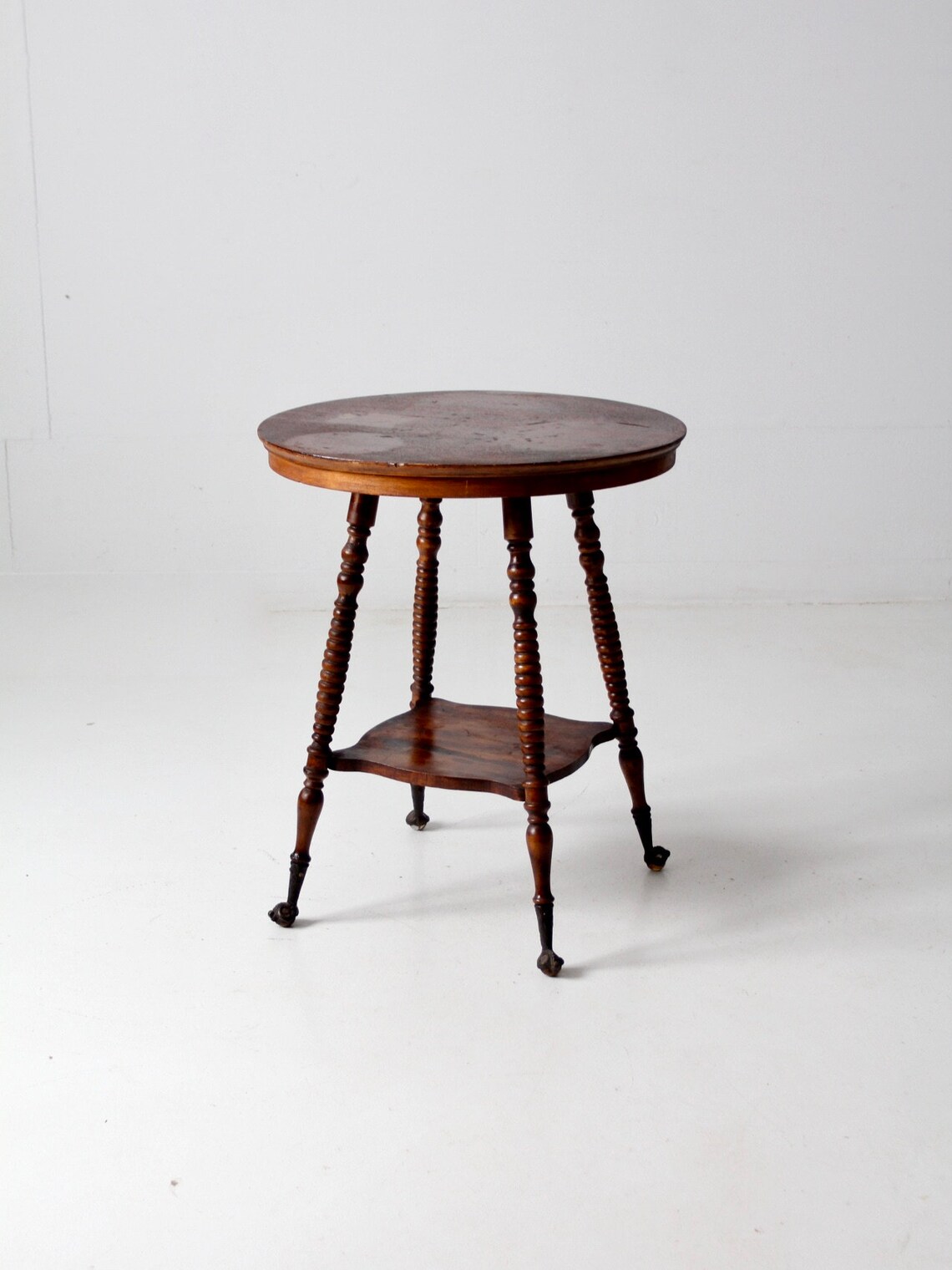 Antique ball and claw foot table Victorian side table Etsy