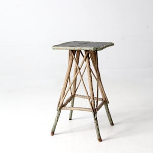 antique folk art twig table