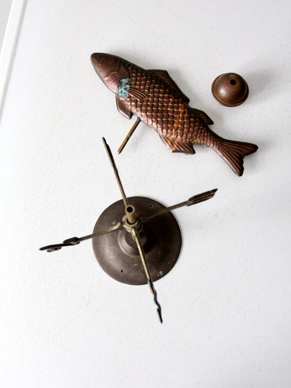 ヴィンテージの銅製魚の風見鶏 - Etsy 日本