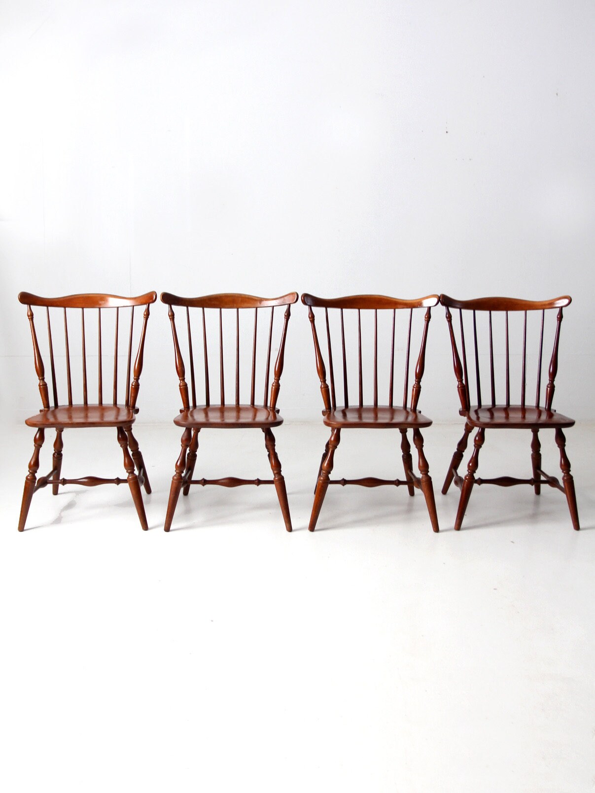 Mid-century Windsor Dining Chairs Set of 4 - Etsy