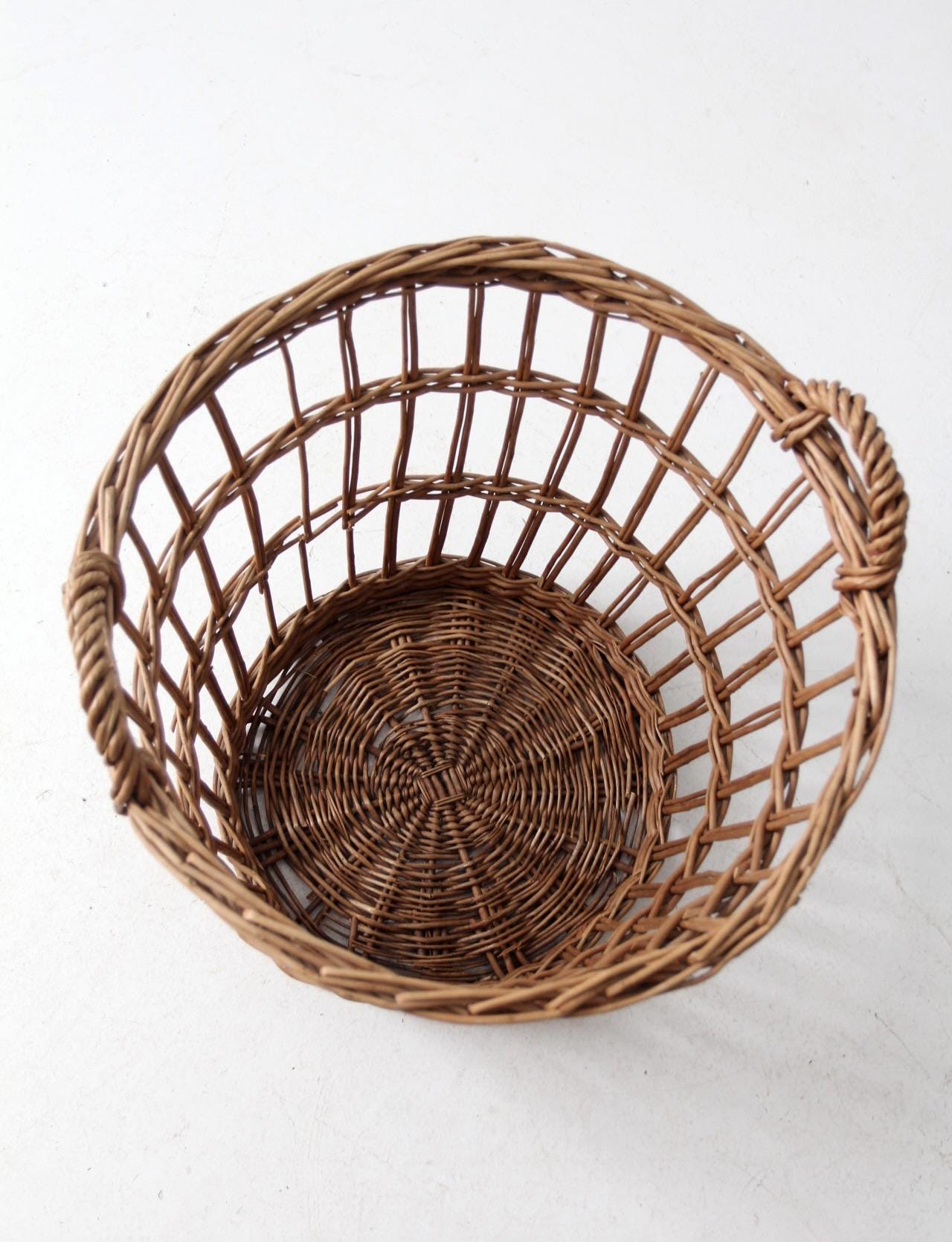 ヴィンテージの籐かご - Etsy 日本