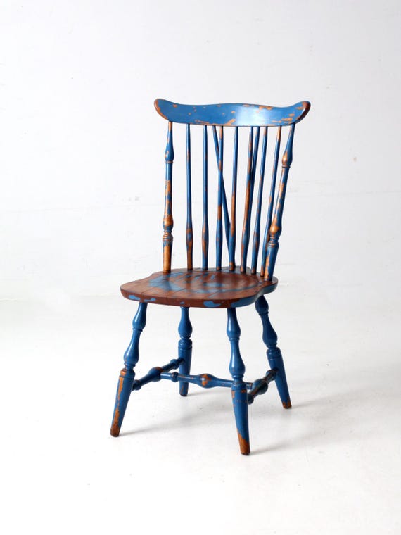 家具 Vintage Windsor chair Antique Painted Windsor Chair - Etsy