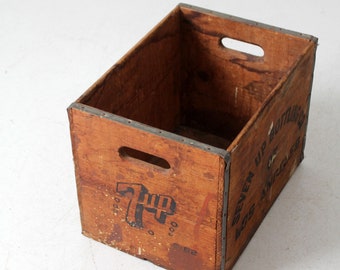 ヴィンテージ 7UP 木製木箱 - Etsy 日本