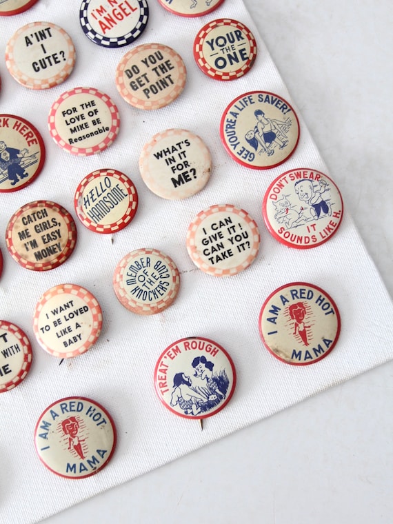 vintage pinback buttons collection circa 1930s - … - image 5