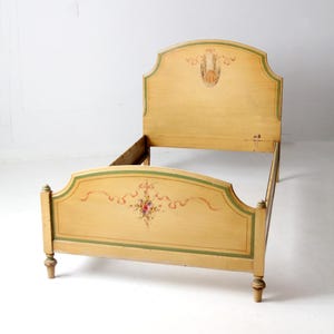 antique French Provincial twin bed