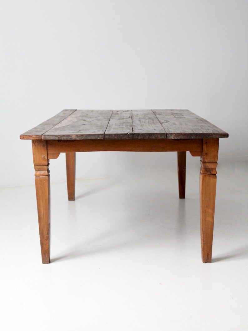 Antique Wooden Dining Table | Etsy