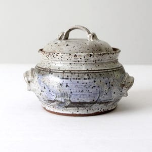 vintage studio pottery casserole