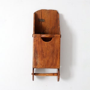 antique primitive grain scoop