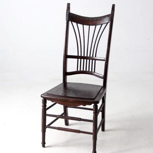 antique wooden side chair