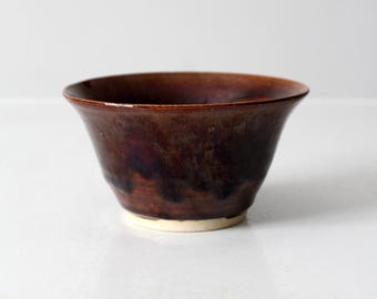 vintage handmade studio pottery bowl