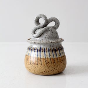 vintage studio pottery jar