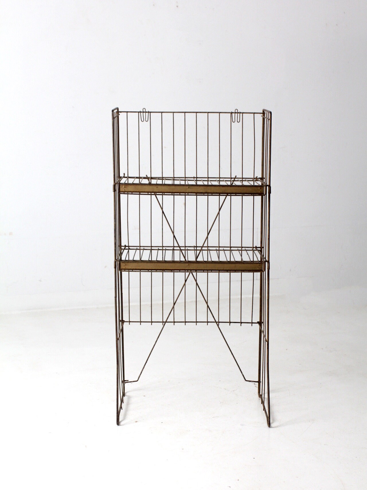 Old Steel Racking Vintage Metal Shelving Rack, Industrial Display Rack - Etsy