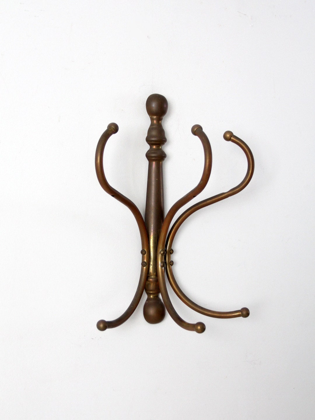 Vintage Brass Hanging Coat Rack - Etsy